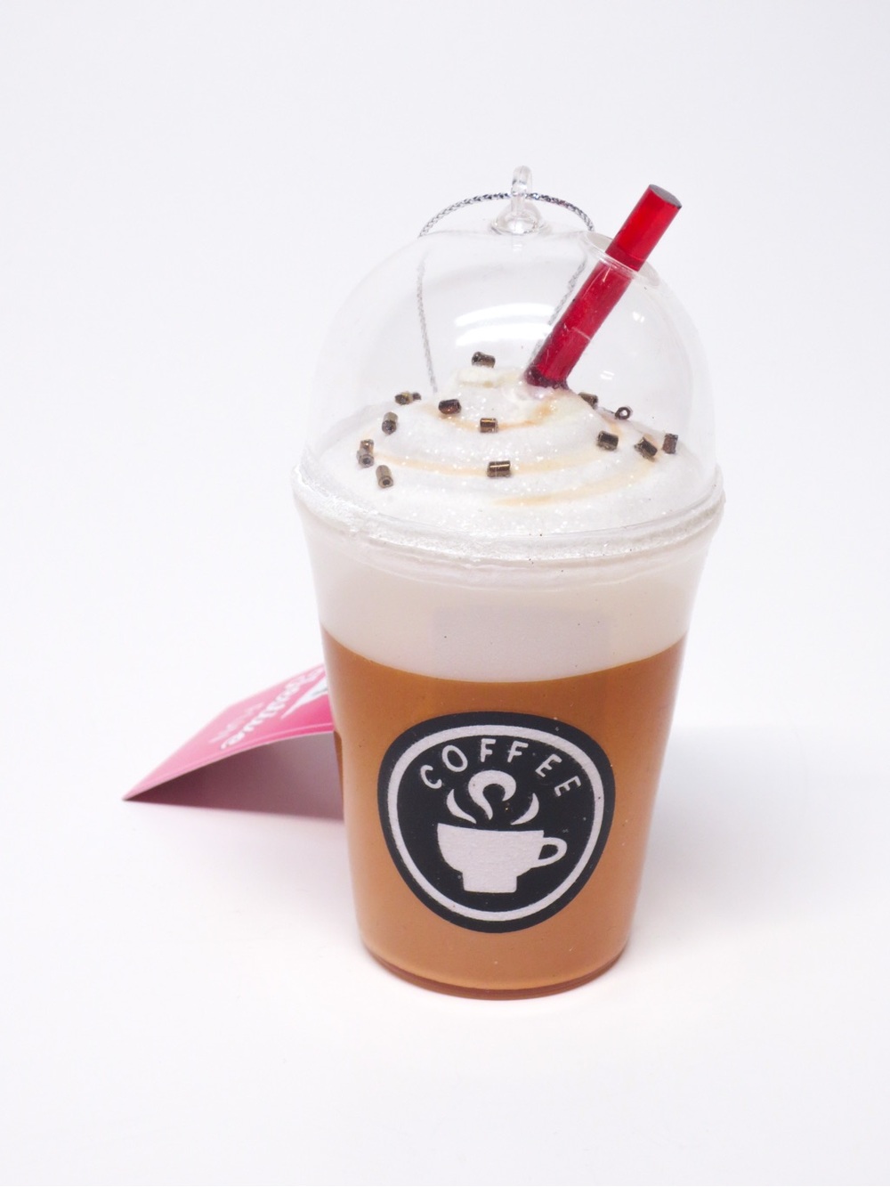 New Glass Frozen Peppermint Latte Coffee Ornament St. Nicholas Square
